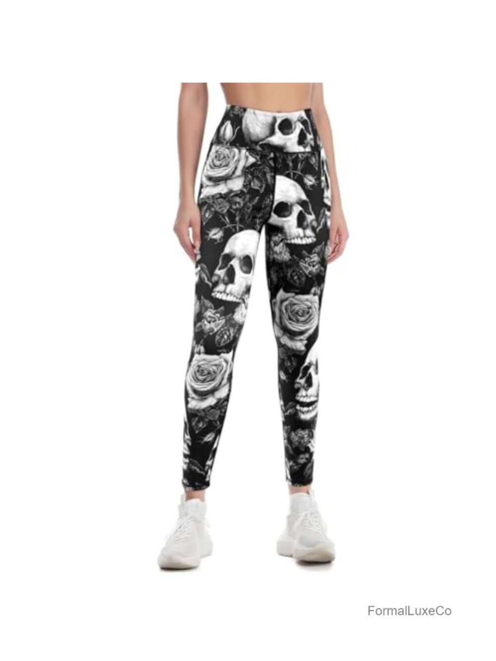 High Waisted Printed Leggings Soft Stretchy Tummy Control Yoga Pants